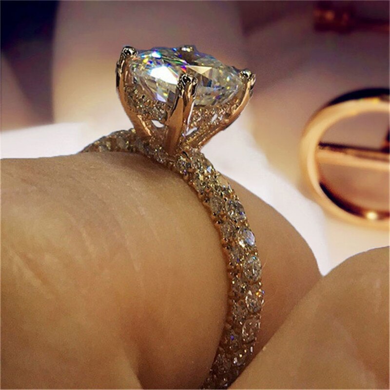 Cc enkla ringar för kvinnor cubic zirconia bröllop trendiga smycken förlovningslöfte ring bijoux  cc2101