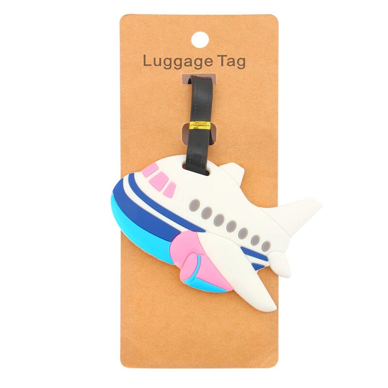 Travel Accessories Fruit food shell Luggage Tag Silica Gel Suitcase ID Addres Holder Baggage Boarding Portable Label: Aircraft