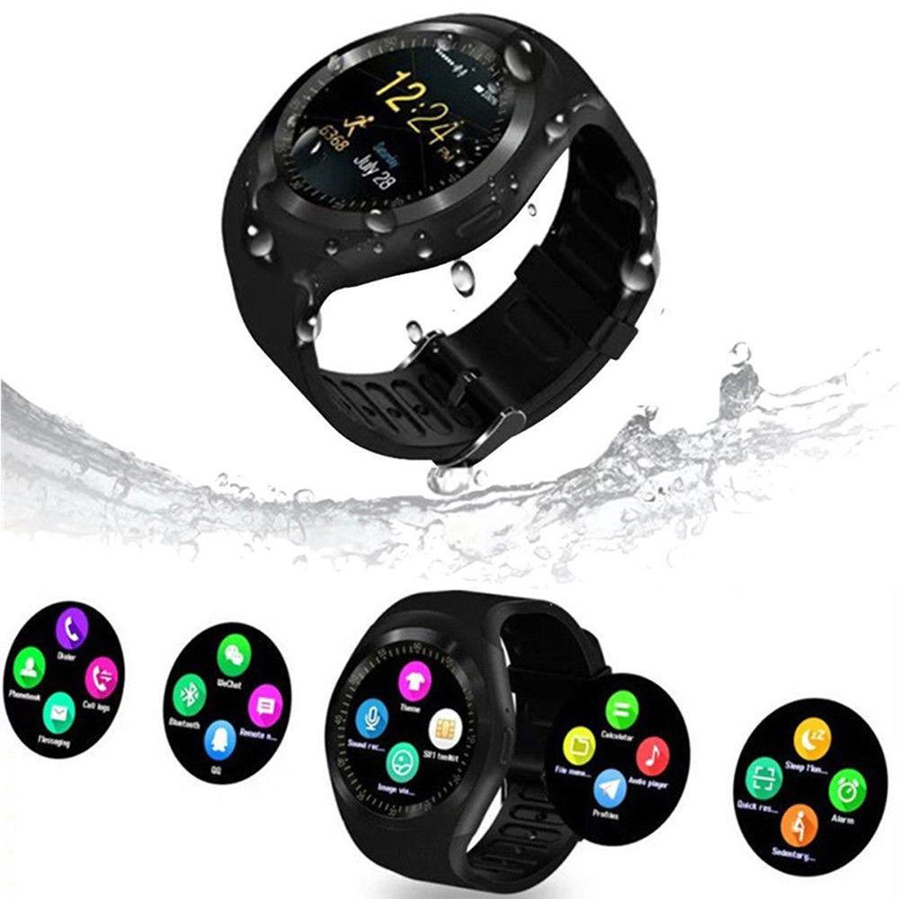 Bluetooth Y1 Smart Watch Relogio Android SmartWatch Phone Call GSM Sim Remote Camera Information Display Sports Pedometer