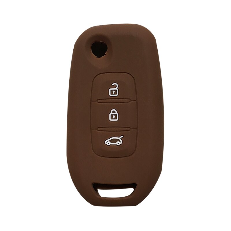 Porte-clés coquille de rechange pour Renault Arkana | Pour Renault Sandero Europe XP Megan Gel de silice, porte-clés de voiture: brown