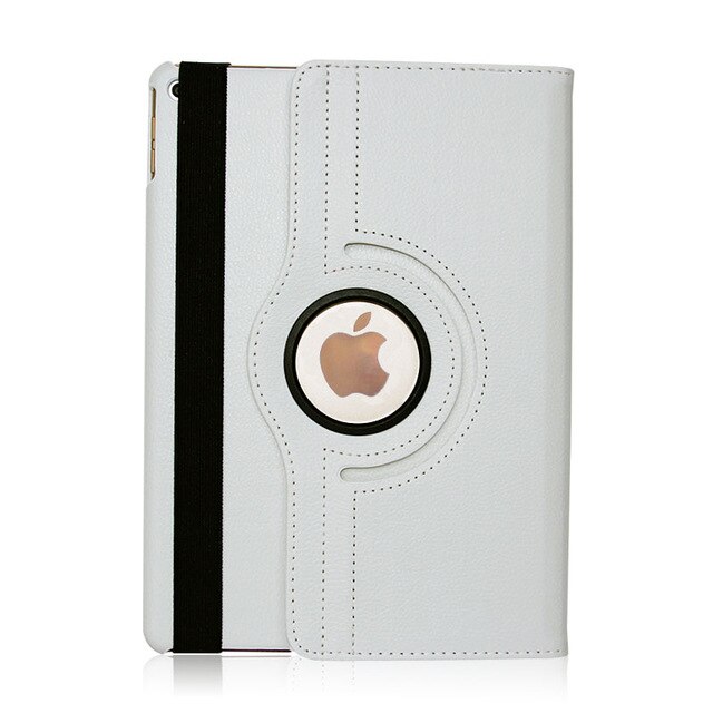 Für iPad Air 2 Fall Modell A1566 A1567 Tablet Abdeckung 360 Grad PU Leder für Coque iPad Air 1 smart Auto Schlaf Wake Up: for iPad air 2 white