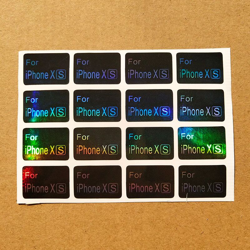 1000 uds, , etiqueta personalizada de modelos de teléfono para Samsung, iPhone, SONY, Huawei, HTC, LG, pegatinas impresas digitales para funda de teléfono: for iPhone XS / Black
