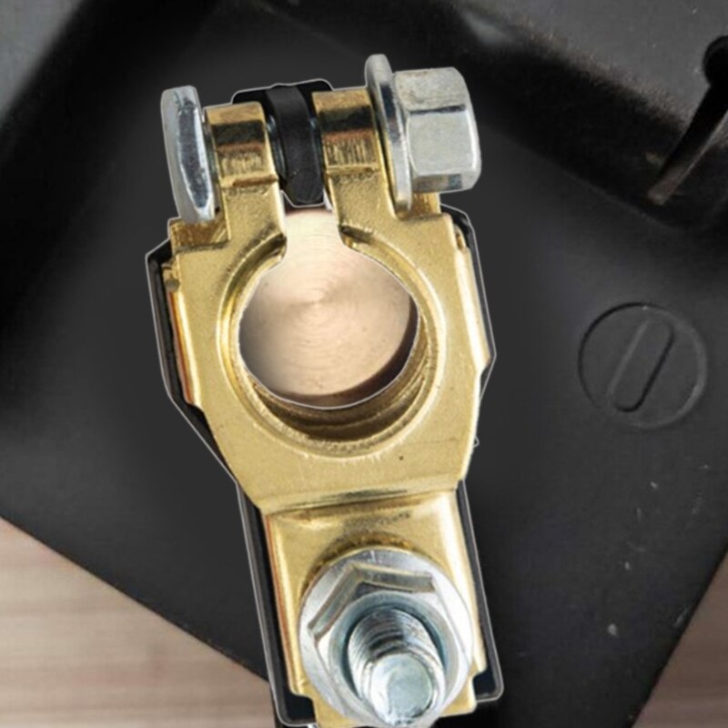 2Pcs/Pack Durable Car Battery Terminals Connector Brass Plated Auto Terminals