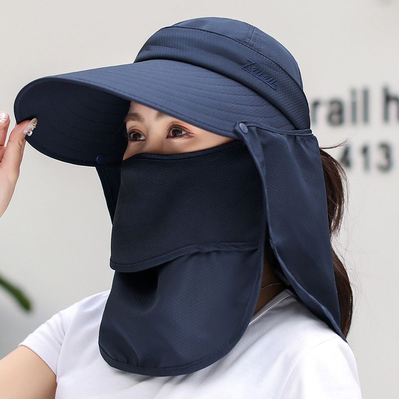 Sombrero para el Sol a prueba de viento para mujer, gorro de secado rápido de doble capa, protección para cubrir cuello y rostro, gorra UV con protección solar, gorro de pesca para exteriores y senderismo