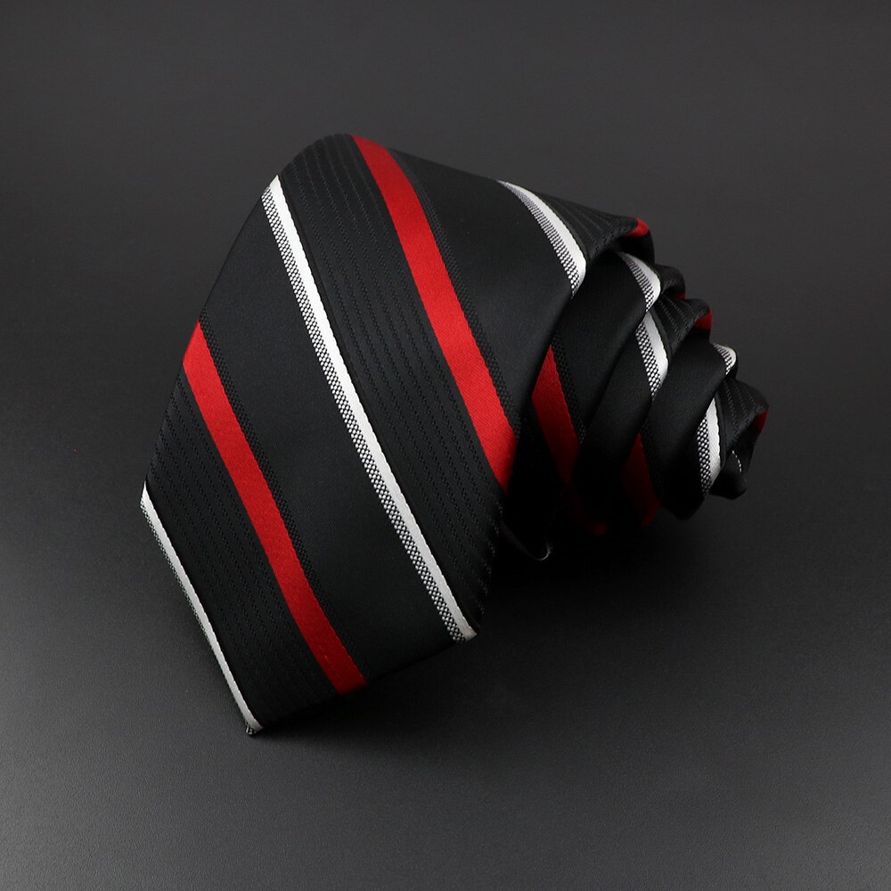 Cravates classiques à rayures tissées Jacquard pour hommes, 100% soie, pour costume de mariage d'affaires, accessoires