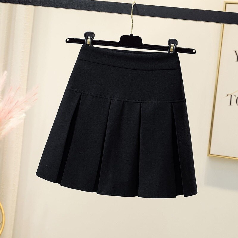 Rokken Vrouwen Effen Kleur Geplooide Studenten Dagelijks Alle-Match Retro Zonnejurk Maiden Tieners Eenvoudige Patchwork Casual Zomer Rijk Chic