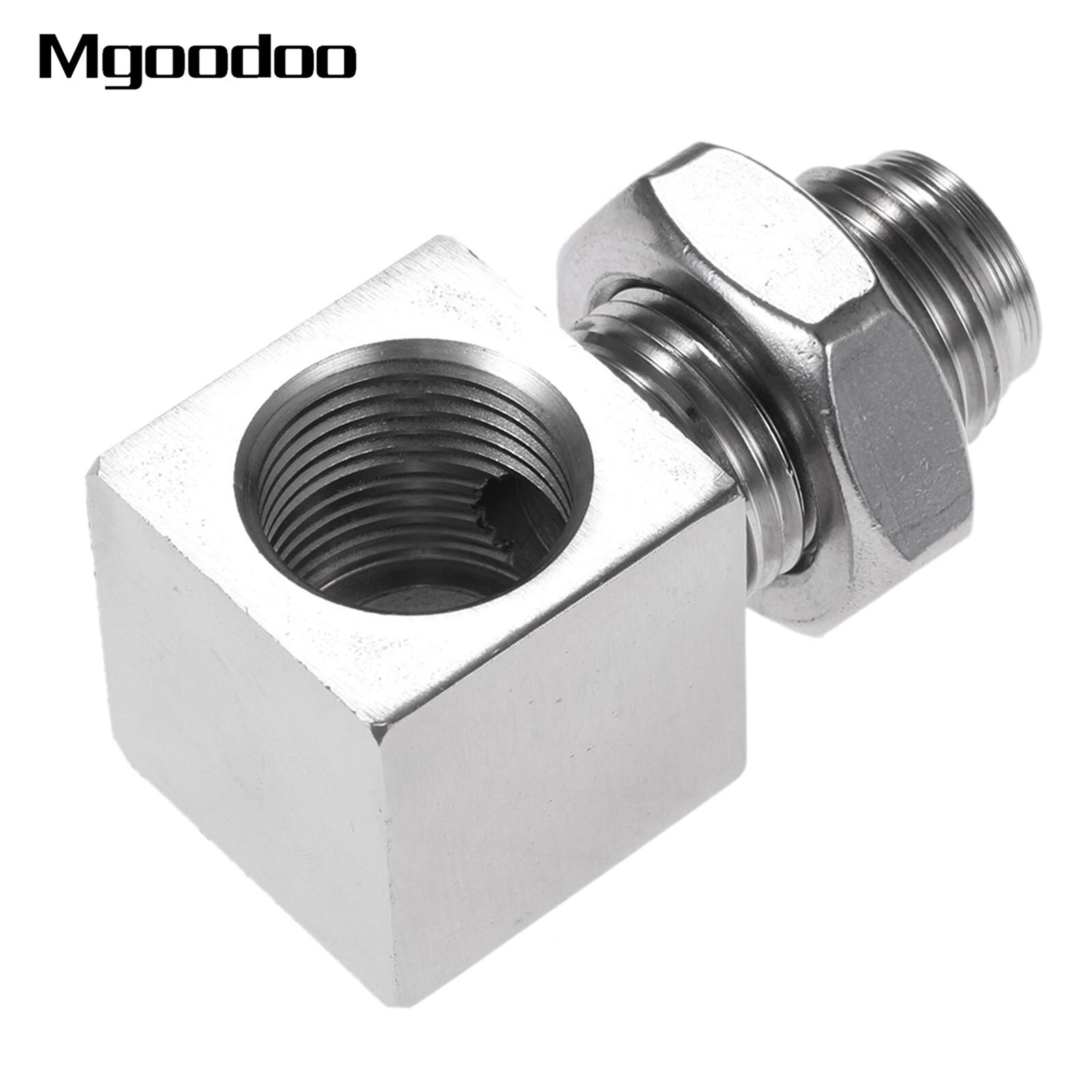 90 Degree O2 Oxygen Sensor Spacer Engine Light CEL Check Bung Mini Catalytic Converter CEL Eliminator Car Accessories