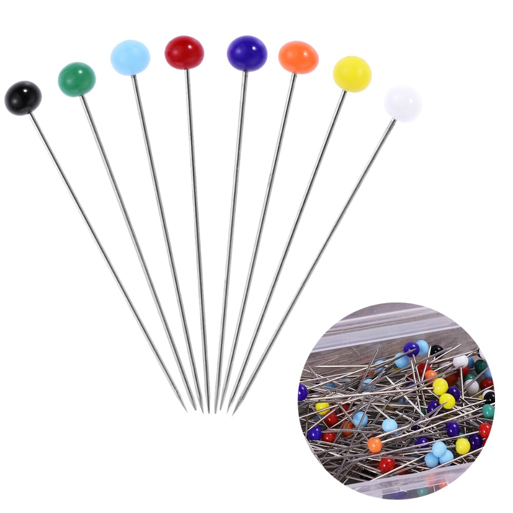 100Pcs Naaien Naald Pins Glas Nietstiften Patchwork Naaien Pinnen Naalden Voor Diy Naaien Ambachten Naaien Dressmaking Quilten Pins