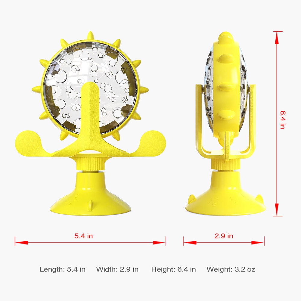 Interactive Treat Leaking Toy for Small Dogs Original Slow Dog Feeder Funny Dog Wheel Pet Products Accessories for