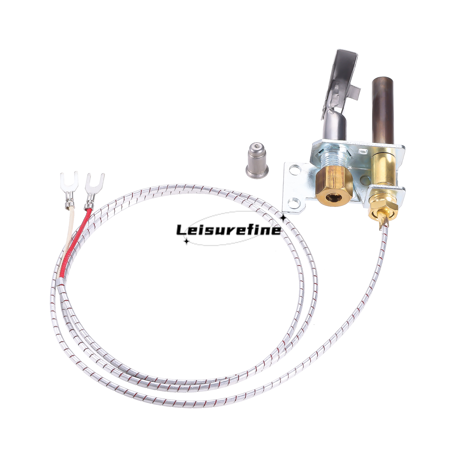 1kit Pilot Burner Thermopile Assembly Natural Gas & Propane Orifice 750 mv for Cecilware Fryer Imperial Fryer Series VULCAN HART