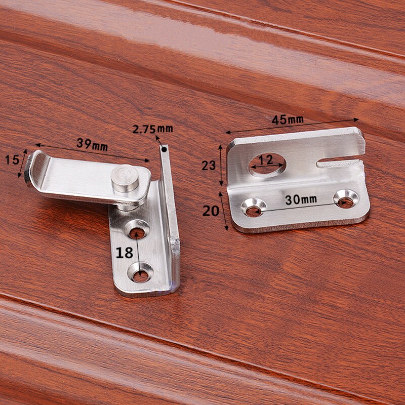 Security Stainless Steel Door Window Latch Lock with Screw DIY security door bolts Latches buckles Bolts