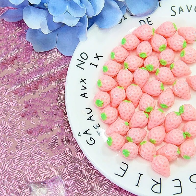 6pz mini Fragola Decorazione del Mestiere di DIY kit Forniture di Nuovo Arrivo Decorazione Forniture