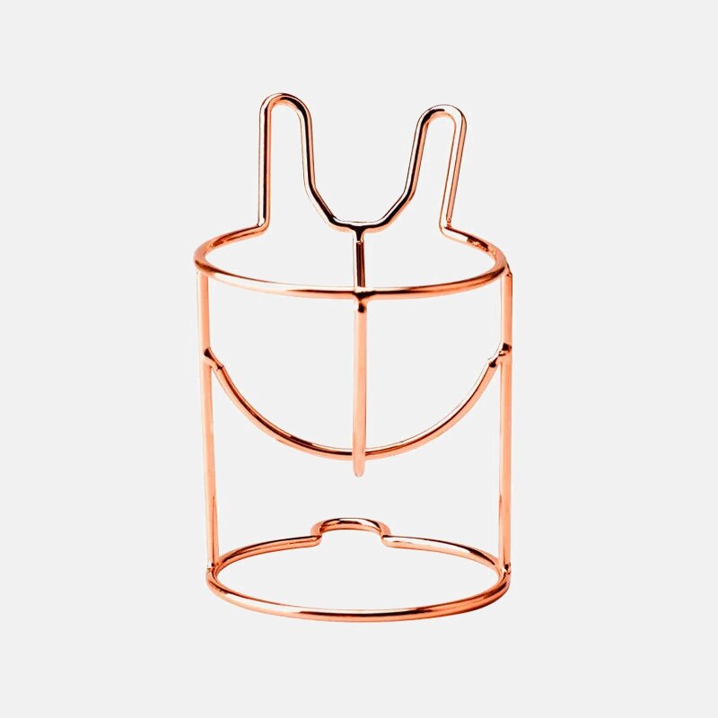 1 pcs Cute Cat Beauty Egg Bracket Dryer cosmetic Makeup Sponge Gourd Powder Puff Rack Organizer Box Shelf Holder storage Tools: Rabbit rose gold