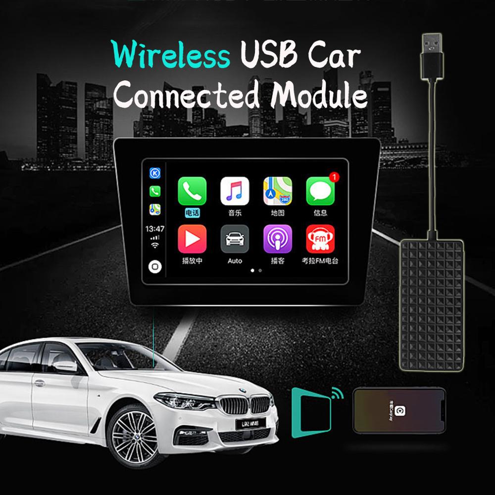 Wireless Smart Link Bluetooth CarPlay Dongle Mini USB Carplay Auto Module Case for Apple iOS ANdroid Car GPS Navigation