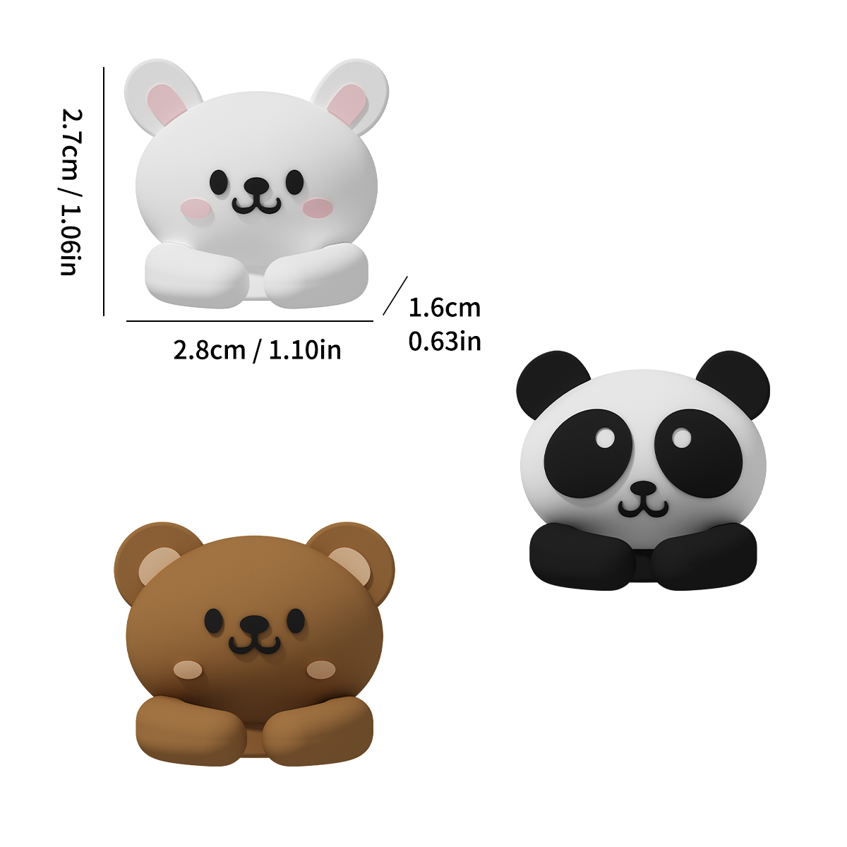 WORTHBUY Bonito Desktop Cable Organizer Holder Winder Clips Desk Auto-adesivo Mobile Phone Data Cable Management Wire Cord Holder: YELLOW