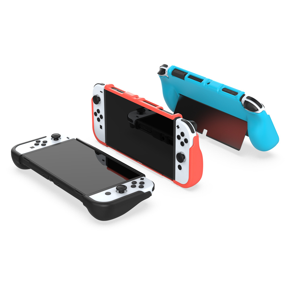 Coque de protection arrière en TPU pour Nintendo Switch OLED, antidérapante, pour Console de jeu, accessoires, TNS-1186