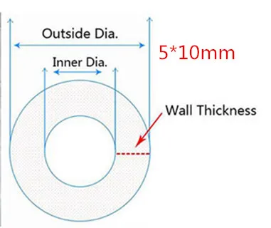 Tubo de silicona transparente de alimentaria, 1M/5M, manguera de goma de silicona, tubos blandos, tubo de silicona Flexible de goma segura