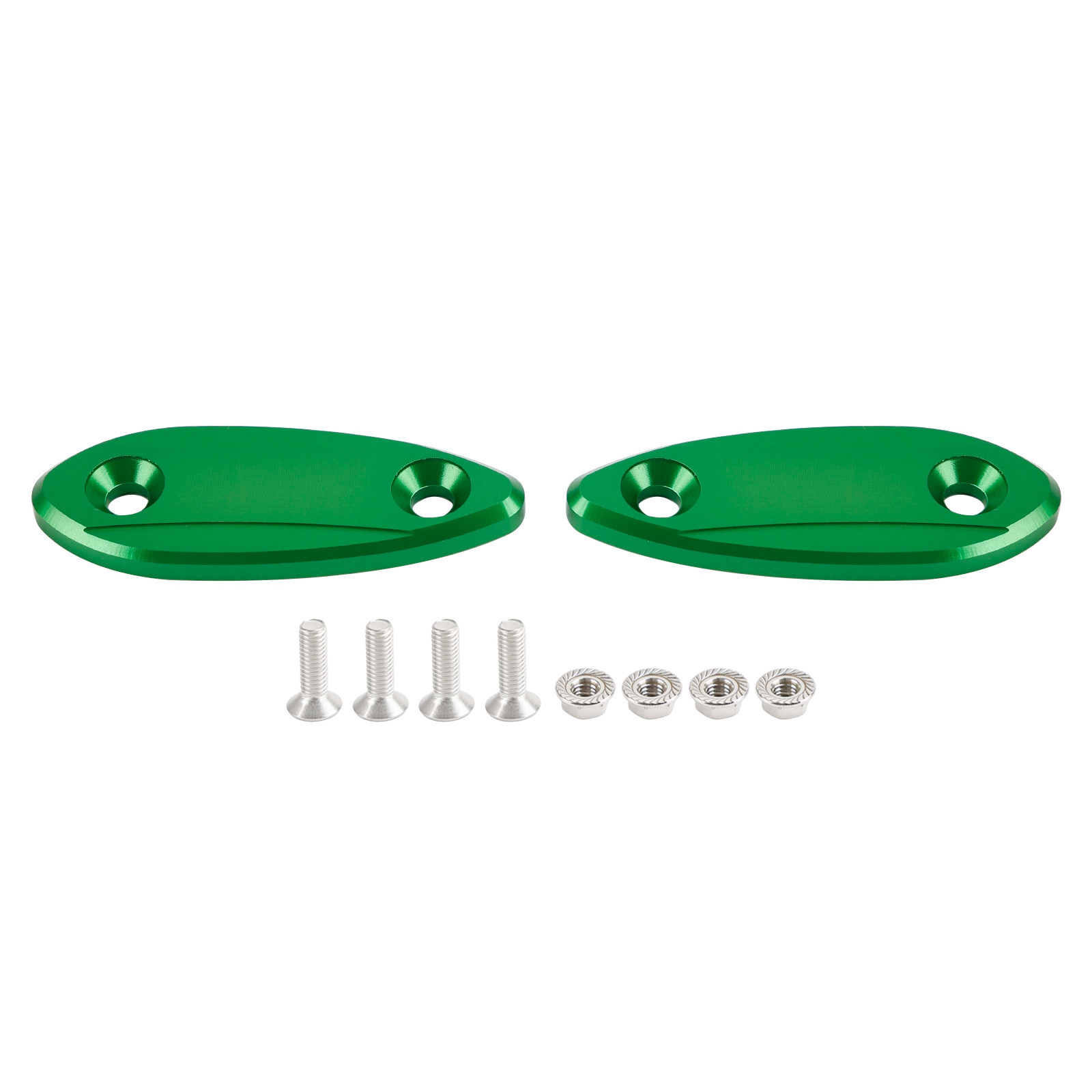 Artudatech CNC ALU Spiegel Blok Off Platen Voor Kawasaki Ninja 250/300/400/650 13-22