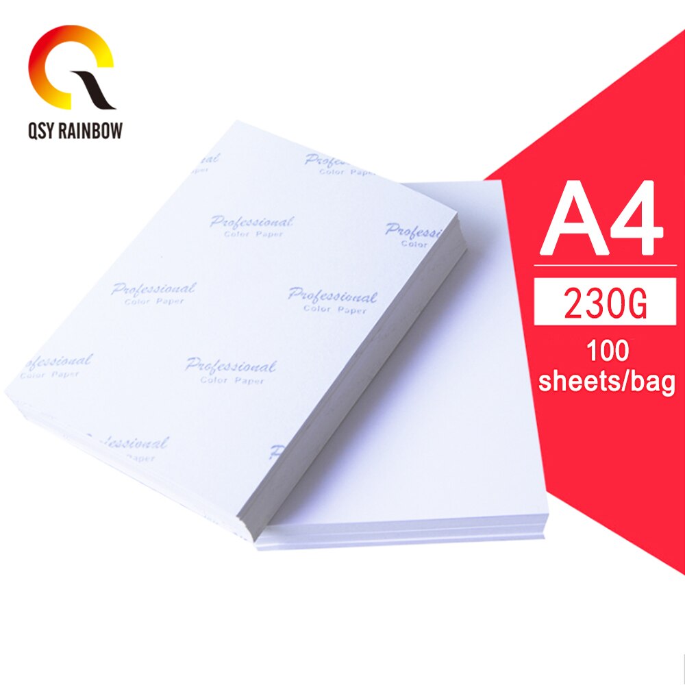 CMYK papel fotográfico brillante A4 230g, 20 hojas, papel de impresión fotográfica para impresora de inyección de tinta para foto familiar/álbumes/certificados