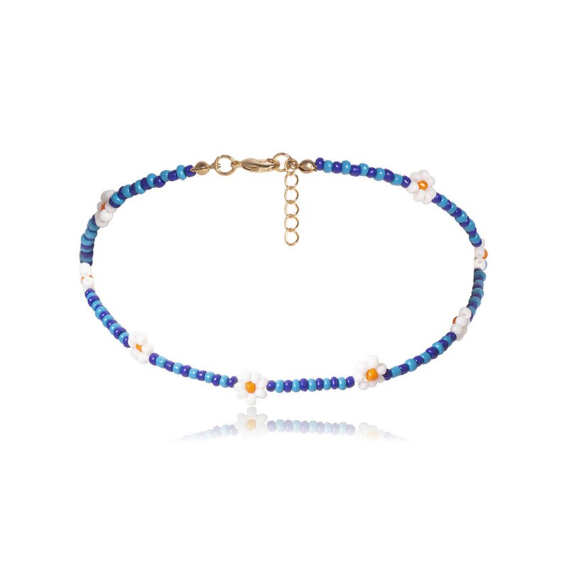 Handgemaakte Daisy Sieraden Boho Stijl Regenboog Kleur Kralen Choker Ketting Voor Vrouwen Meisje Collier Femme Zomer Bijoux