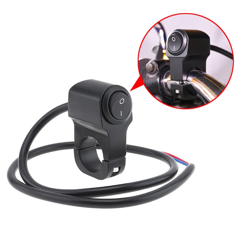 Interruptor de botón de encendido para manillar de motocicleta, accesorios para Moto, interruptor de botón de encendido para faro antiniebla para Motor ATV