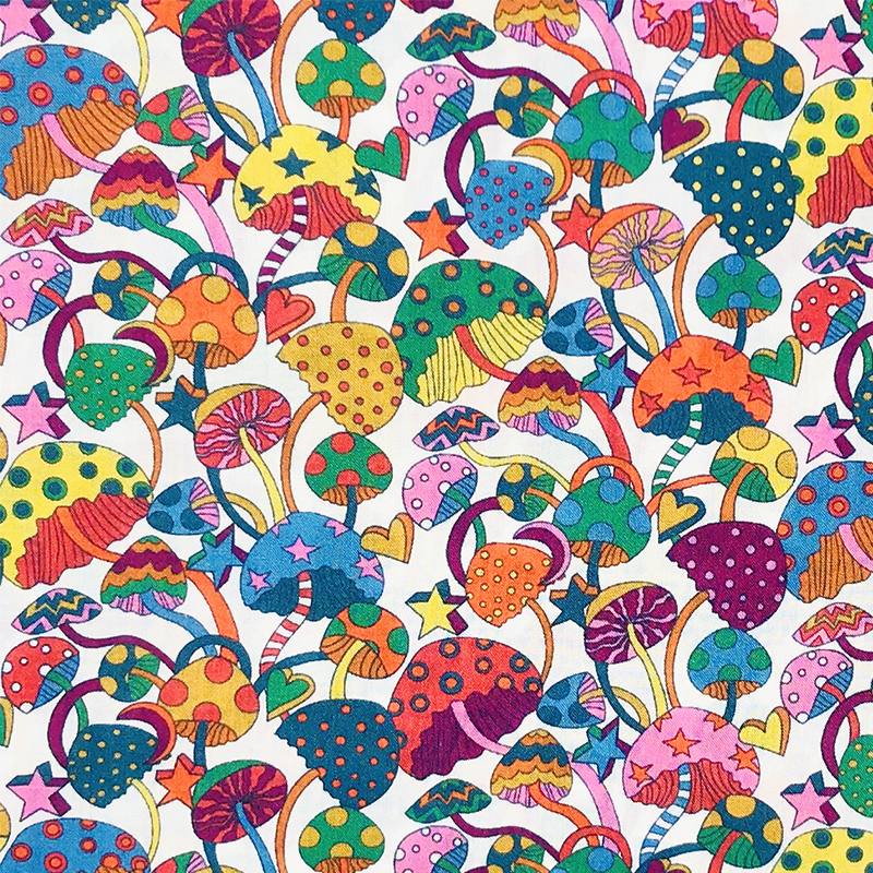 Tissun-tela de algodón liberty para niños, tejido de costura para bebés, vestidos, falda, bricolaje, medidor de retales de popelina hecho a mano, 80S