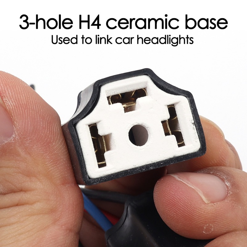 Enchufe de cerámica LED H4, repuesto de faro de coche, reparación de soporte de bombilla, enchufe de conector, enchufe de cable de bombilla H4 automático, 20/2 Uds.