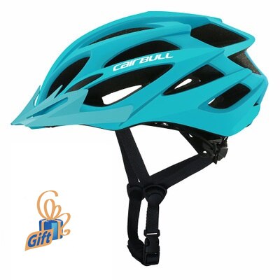 Cairbull Fietshelmen Motorfiets Veiligheid Hoed Cap Fietshelm Mtb Tt Helmen Casco Ciclismo Racefiets Helm Met Zonneklep: 39 Sky Blue
