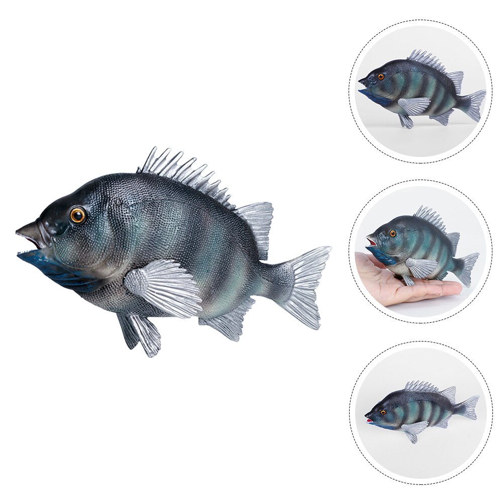 Plastic Bream Fish Model Simulated Fish Model Sea Animals Statue Ornament