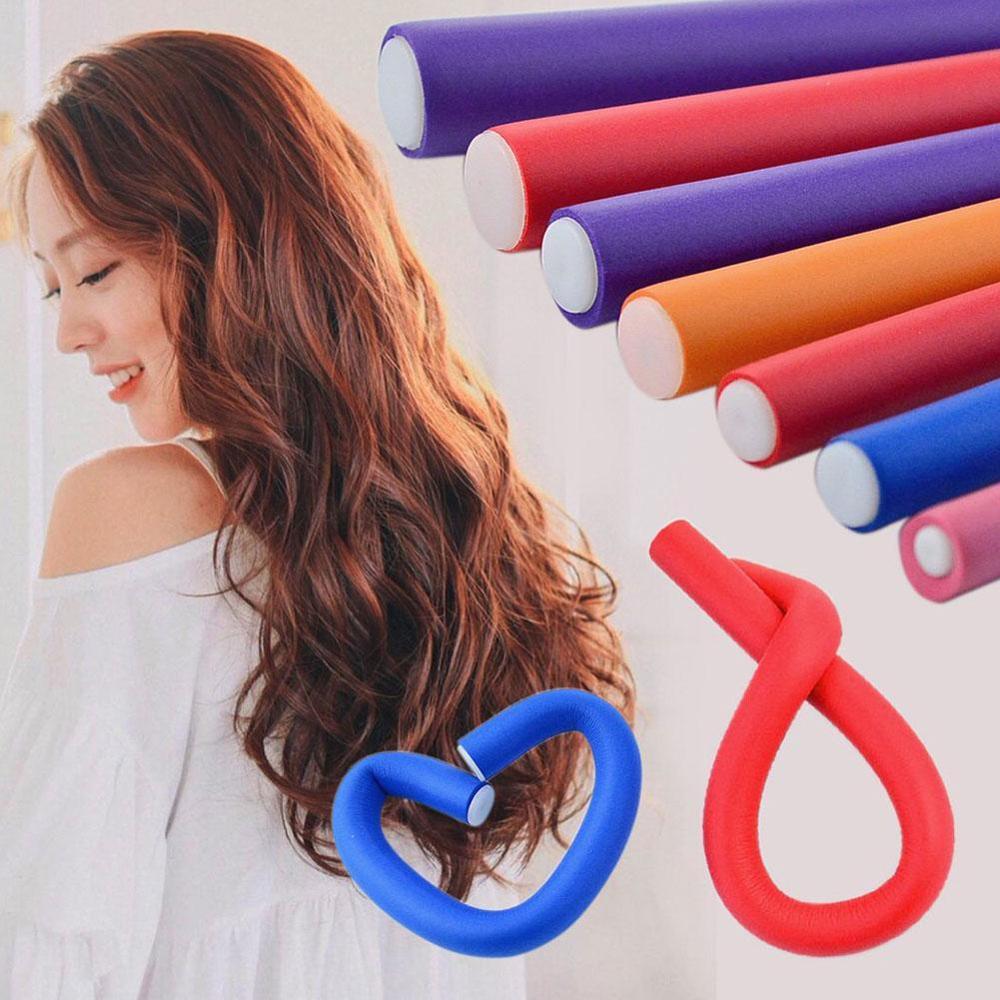 10 stk/parti mykt hårkrøller roller curl hår bøyelige rollers diy magic hair curlers verktøy styling ruller svamp hår curling