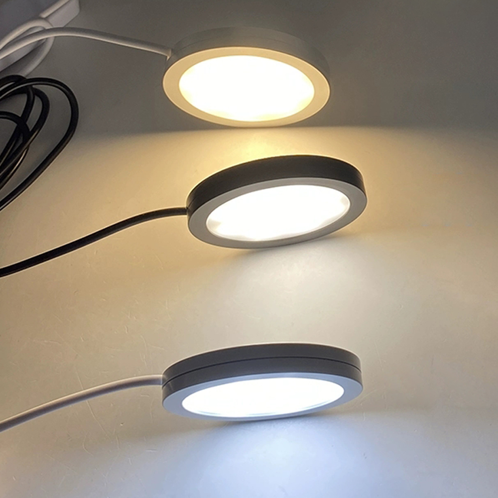 USB 5v LED Dimmable Downlight mince montage en Surface projecteur 3W Spot lampe d'armoire DC12v vers le bas lumières voiture intérieur rondelle veilleuses