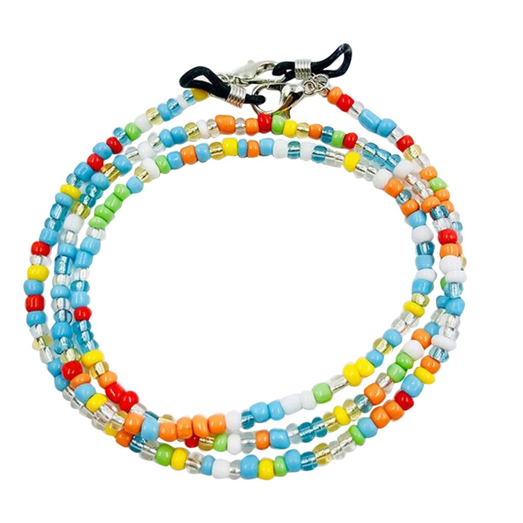 Cordón de cuentas para mascarilla facial, práctico y conveniente soporte para oreja, sujeta colgante, salvaorejas