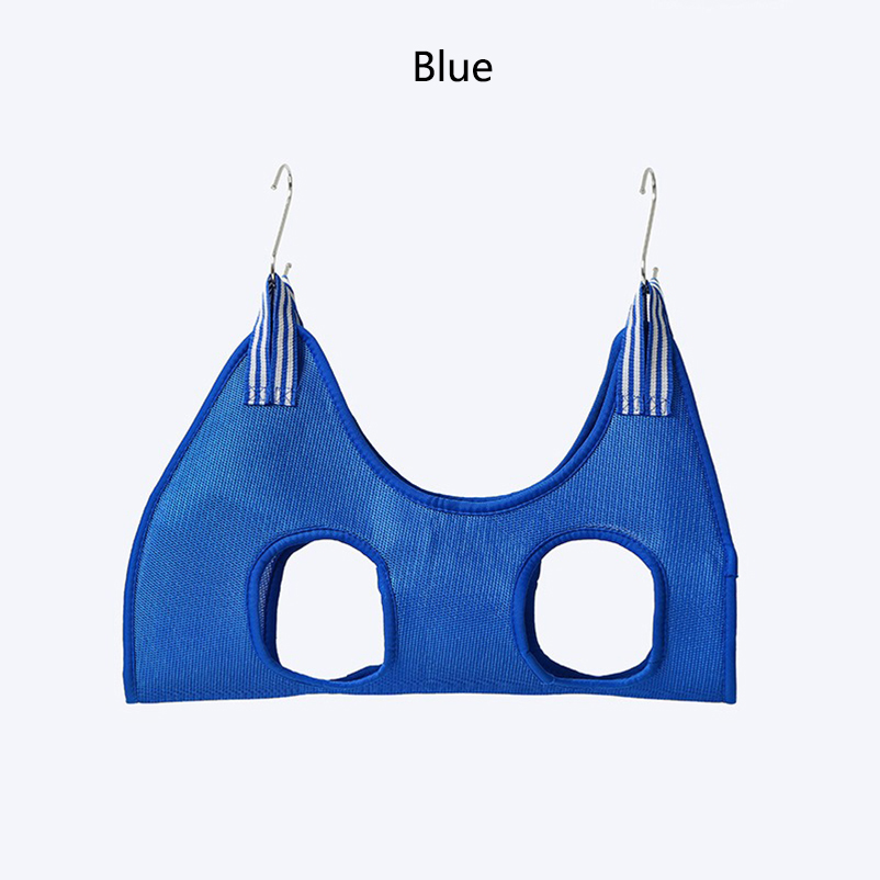 -selling pet cleaning beauty hammock cat puppy bathing nail trimming auxiliary tools pet supplies: S / Blue