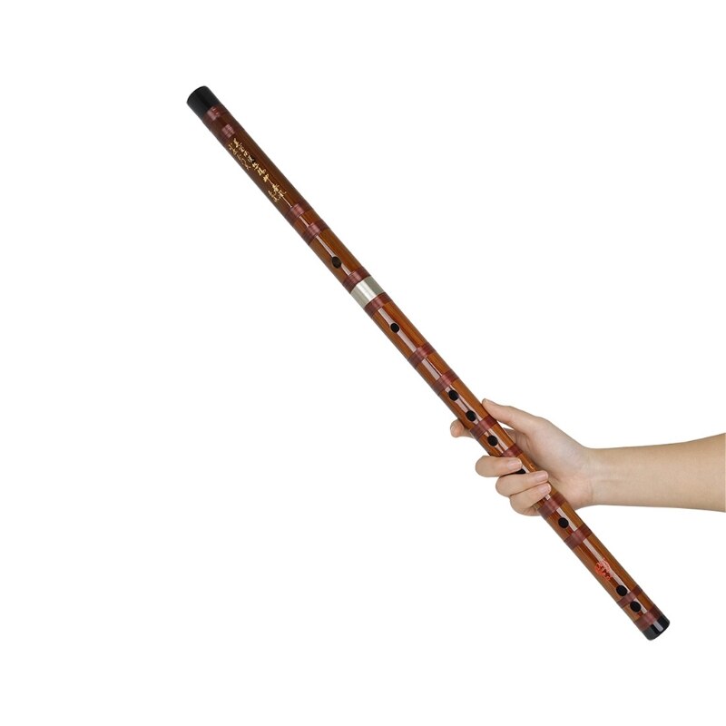 Bamboo Flute - C, D, E, F, G Key - Open Hole Design - Bitter Bamboo Musical Instrument
