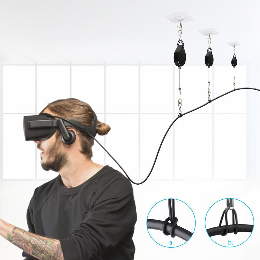 Stille VR Kabel Rolle System für HTC Vive/Vive Profi/Oculus Risse/Sony PS/Fenster VR/Ventil Index VR Kabel Verwaltung