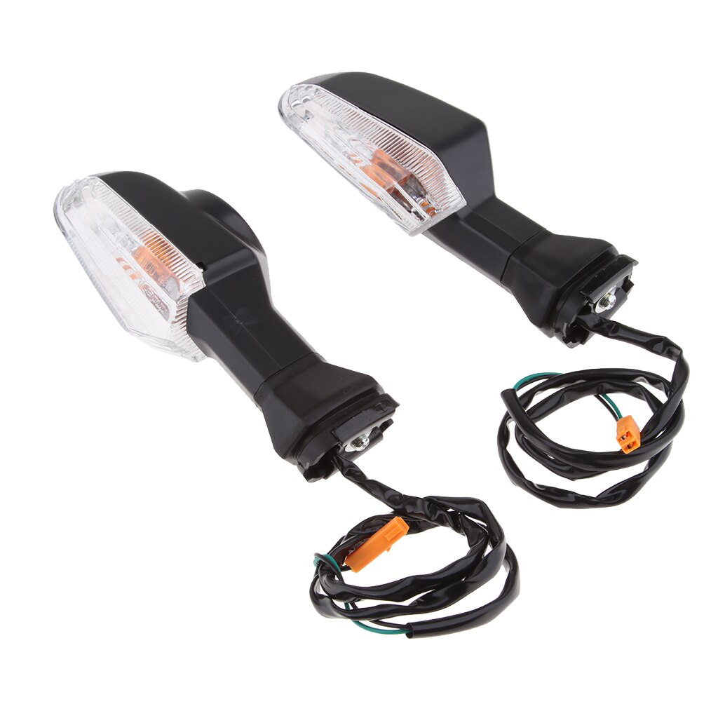 2 Stuks Motorcycle Turn Signals Lights Indicator Mini Lamp Amber Light Voor Kawasaki Ninja 300