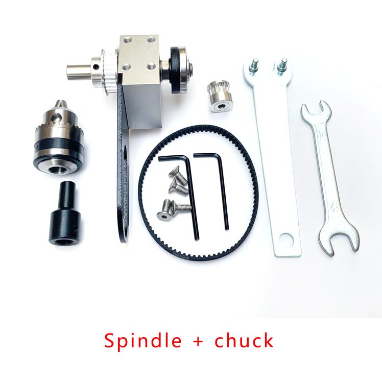 Small table saw spindle, precision unpowered diy miniature chainsaw, table saw spindle assembly: Gold