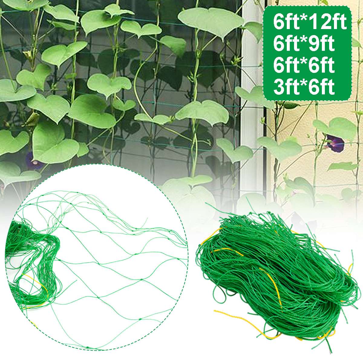Garden Plants Climbing Net Plastic & Nylon Net Morning Glory Flower Vine Netting Support Net Grow Net Holder Garden Netting