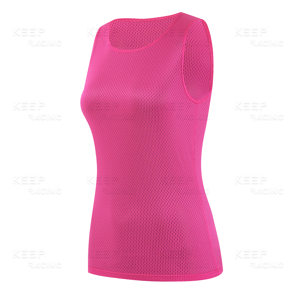 Camiseta de ciclismo con capas Base para mujer, chaleco azul de secado rápido, camiseta interior rosa transpirable, chaleco elástico, camisetas para bicicleta de carretera: XL / Oro