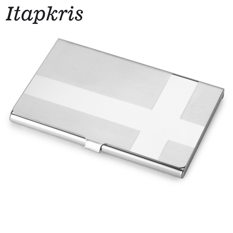 Stainless Steel Business Credit Card Holder Men Women Metallic ID Card Holder Protable Rfid Wallet Porte Carte Blocking Case