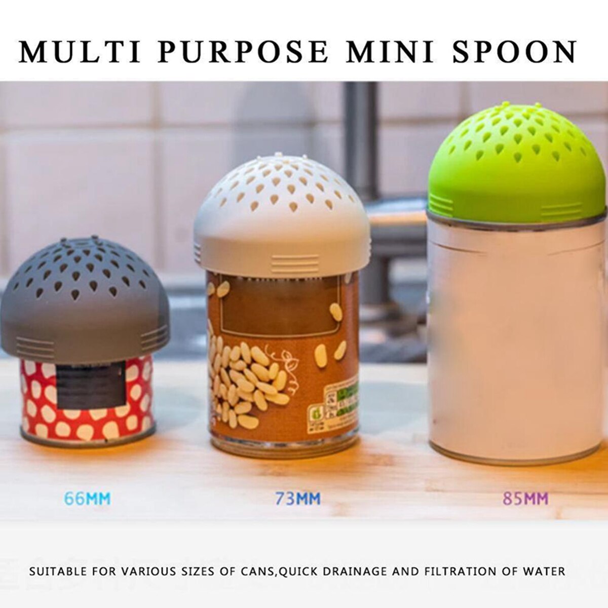 Passoire à canette, Mini Silicone de alimentaire passoire Gadget de cuisine petits accessoires pour la maison