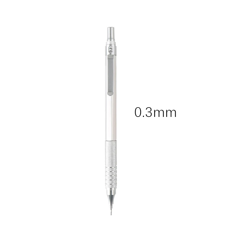 Lápiz mecánico de 0,3/0,5/0,7/2,0mm, centro de gravedad bajo, dibujo de Metal, lápiz especial, suministros de arte para escritura escolar y de oficina, 1 ud.: YELLOW