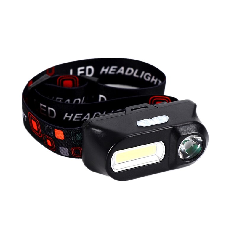 Rechargeable COB/LED Headlamp with 3 Lighting Modes, Comfortable and Perfect for Camping, Hiking, Riding, Battery not Included