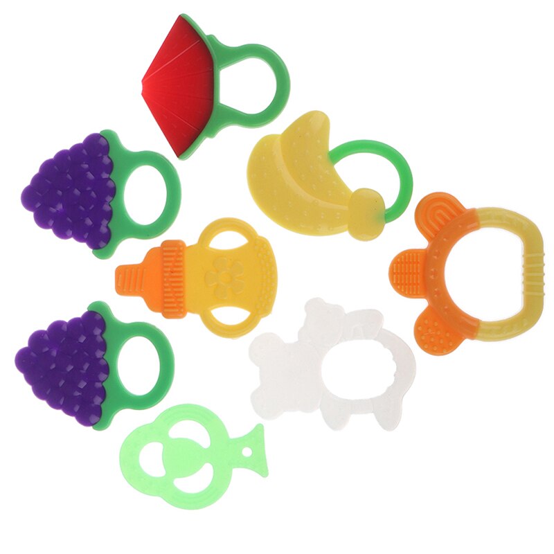 4pz impostato Del bambino infantile Del bambino Dentizione Giocattoli Sicuro Massaggiagengive impostato giocattoli per bambini
