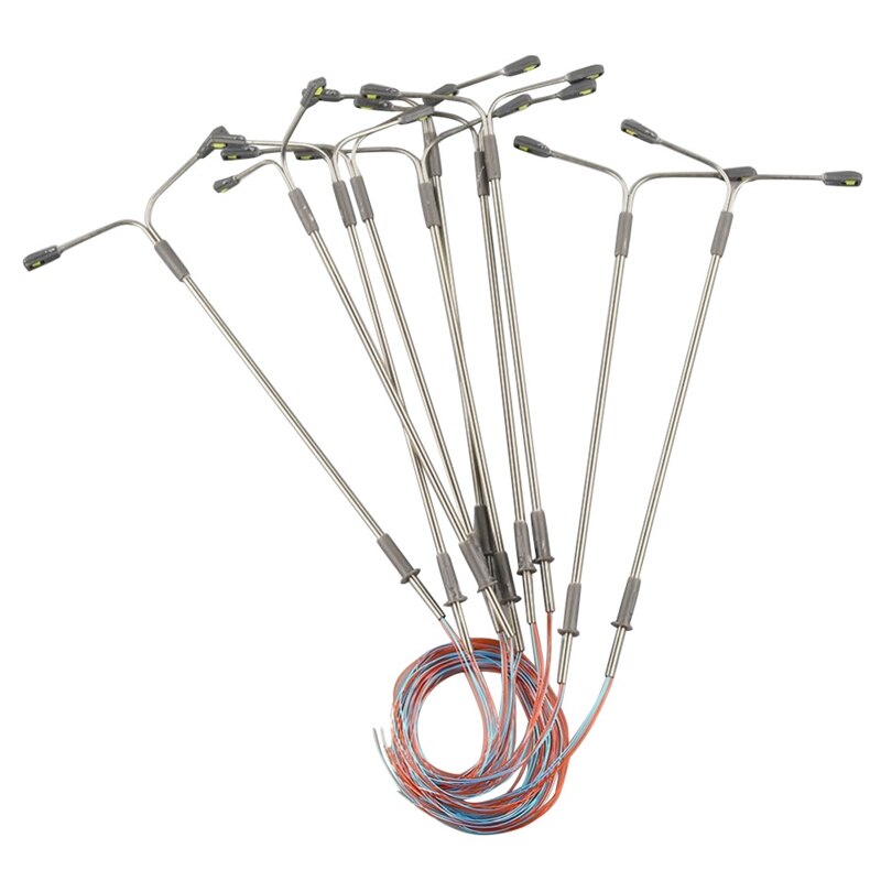 2 led 1:100 schaal straatverlichting landschap mini lantaarnpaal voor zandtafel model lantaarnpaal voor trein spoorweg straatlandschap type e