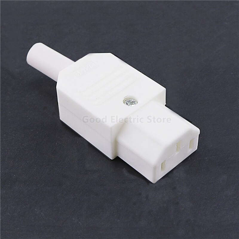 THGS 250V 10A Power Connector IEC 320 C14 Plug to C13 Socket: Female head White