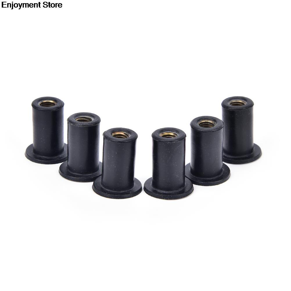 6 pcs Rubber Well Nuts M5 Rubber Well Nuts Blind Fastener rivet fishing kayak accessories jack nuts pack