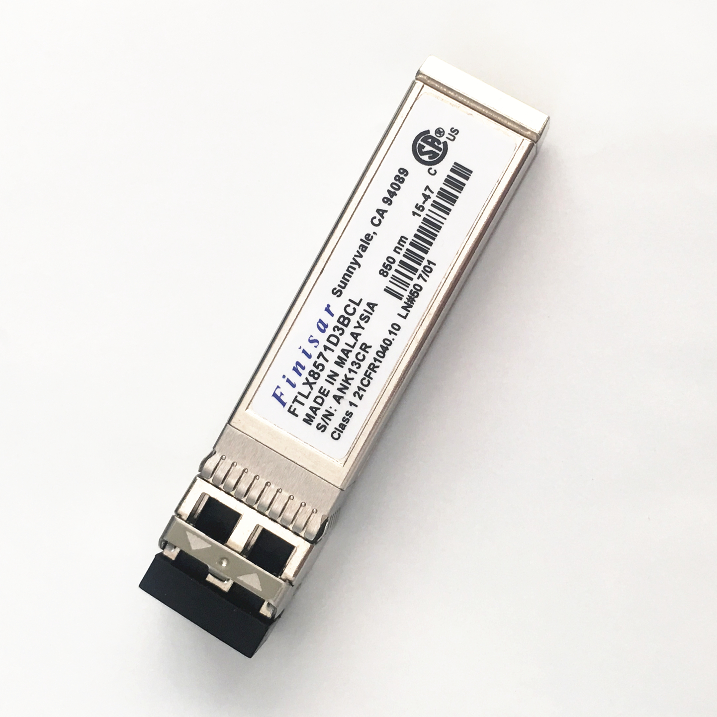 Finisar FTLX8571D3BCL/FTLX8571D3BCV SFP + SR/SW 10 Gb/s 300M 850nm Multimode SFP + Transceiver