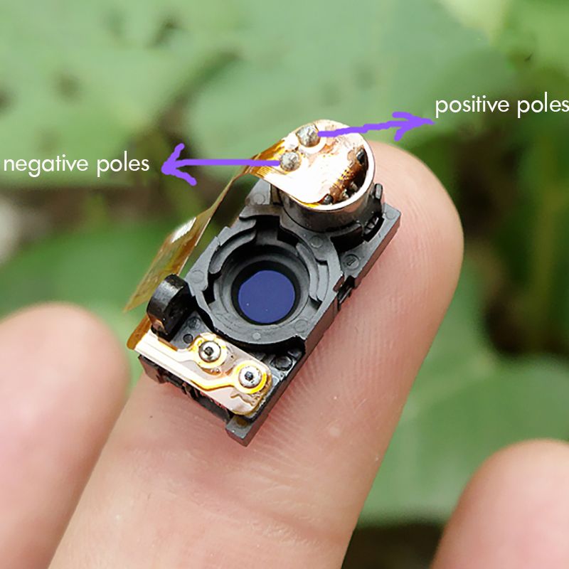 Micro Solenoid Electromagnet for Miniature Digital Camera Shutter DC 5V Rotating Electromagnet with Positive and Negative Poles