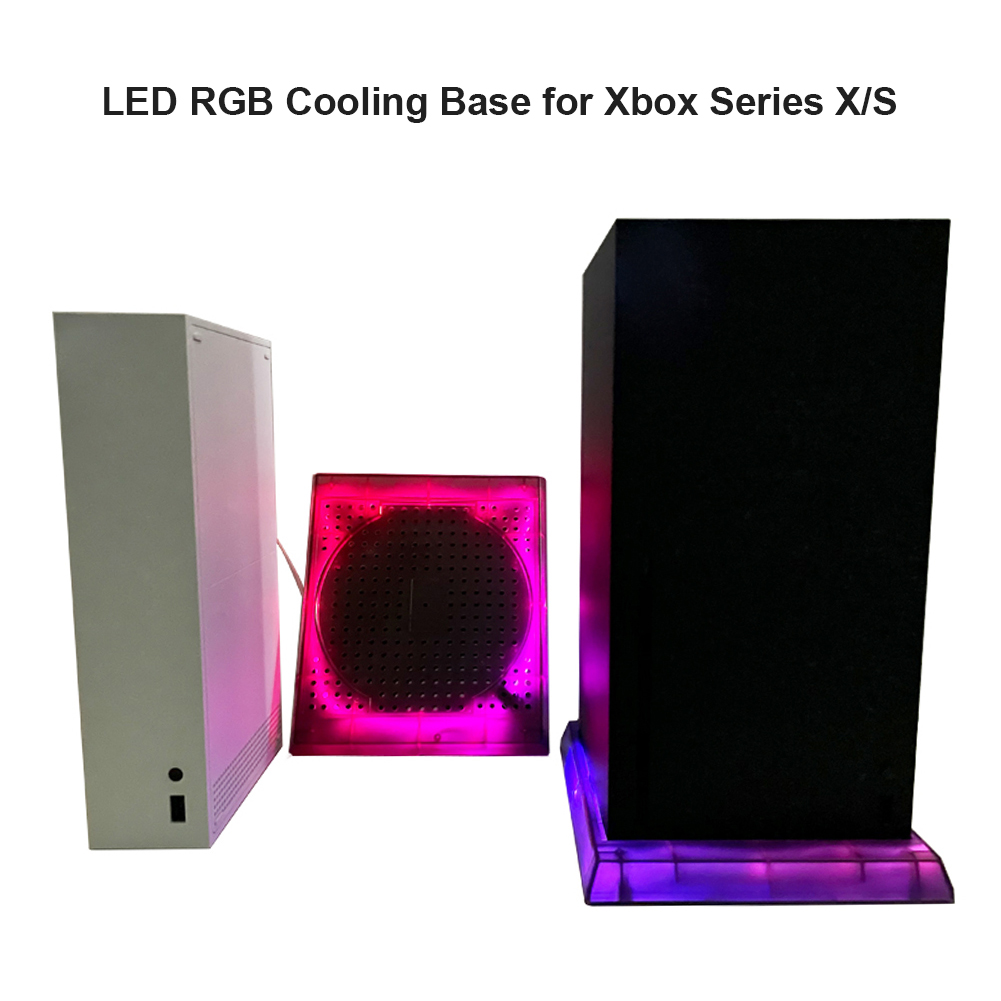 Game Console Rgb Led Base Voor Xbox Serie X/S Gaming Console Stand Base Met Afstandsbediening Warmteafvoer app Usb Accessoires